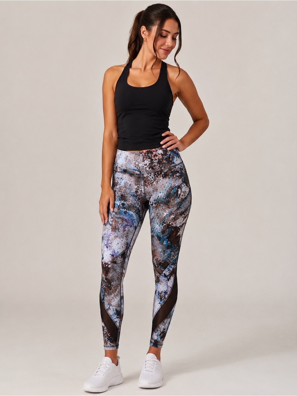 NEW • Alala • Electric Stone Mesh Leggings XS